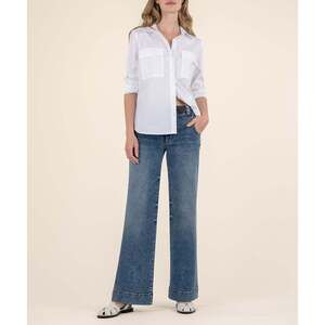 Kut from the Kloth Meg High Rise Wide Leg, Exclusive Size 88 / Accuracy W/Dk Bas